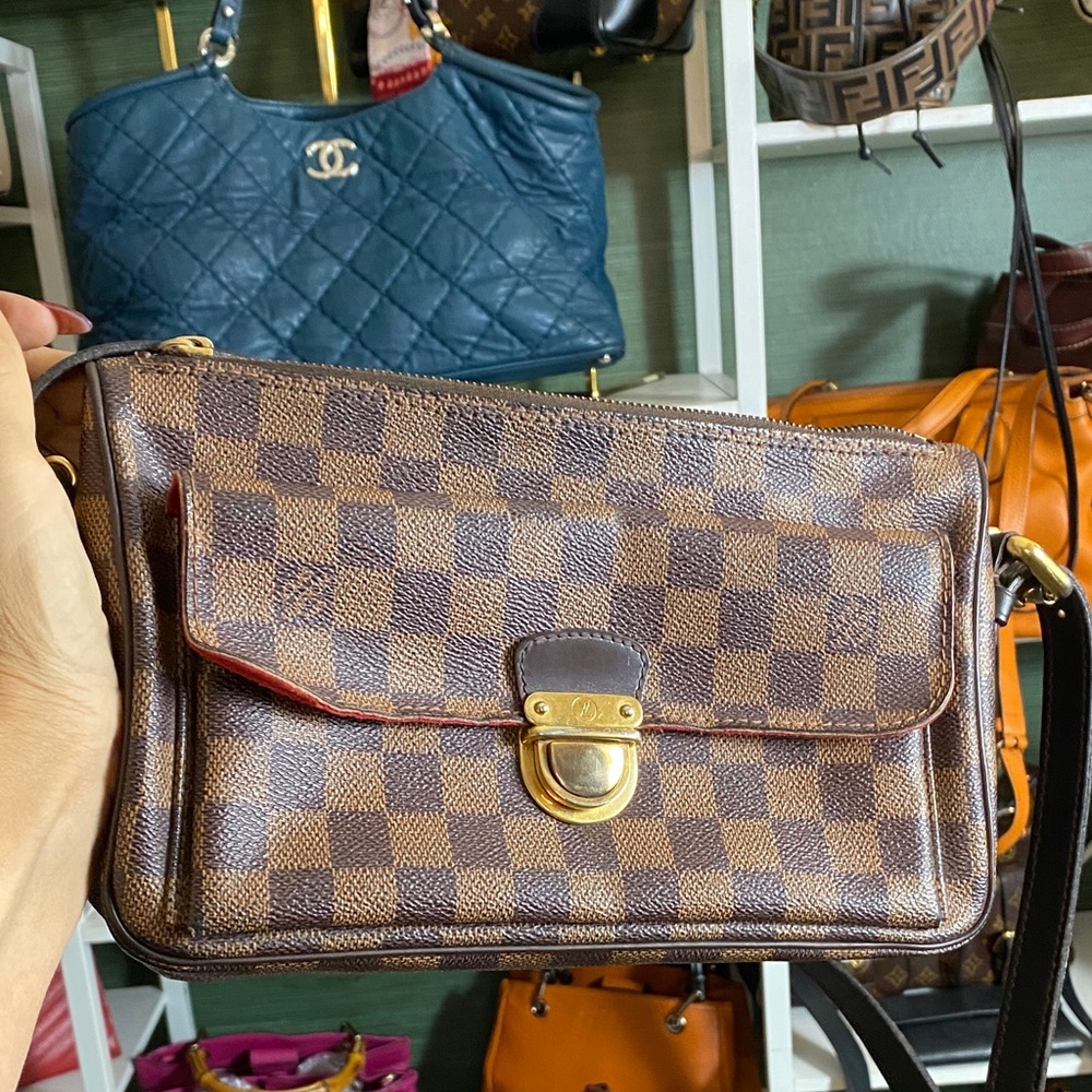 Louis Vuitton Brown Checkered Messenger Bag